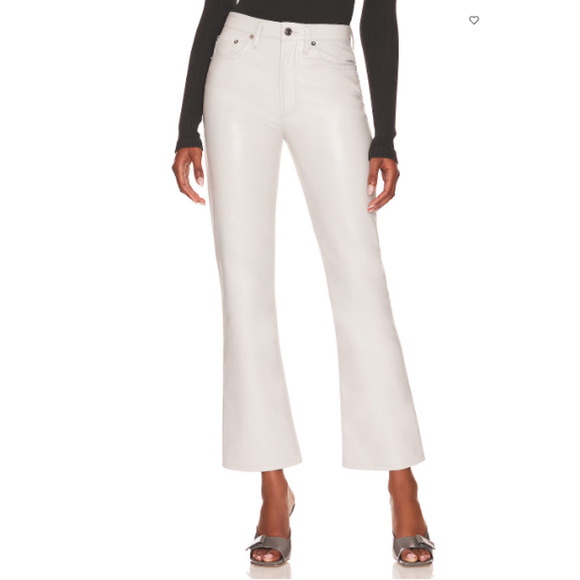 AGOLDE NWT Recycled Leather Relaxed Boot Jean Pant in Wisp // 28 - Picture 1 of 15
